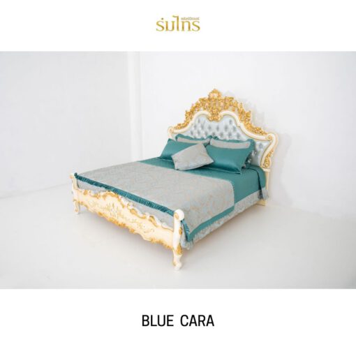 เตียงนอนหลุยส์ Blue Cara